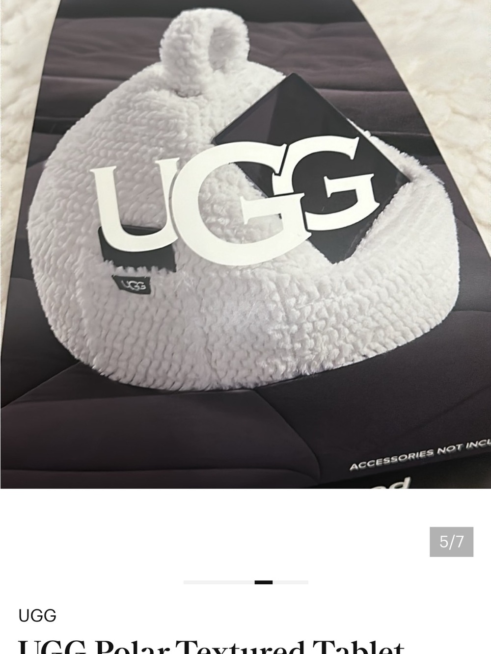 UGG Cream Sherpa Tablet Nest